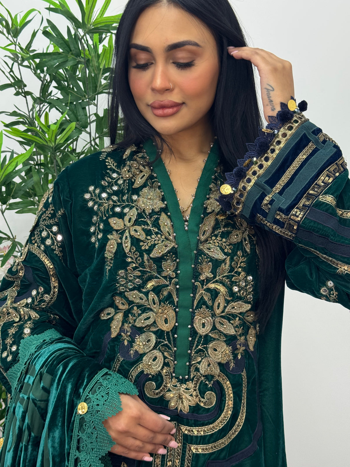 Maria B Luxury Velvet - Green -