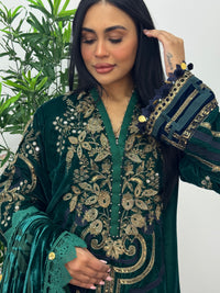 Maria B Luxury Velvet - Green -