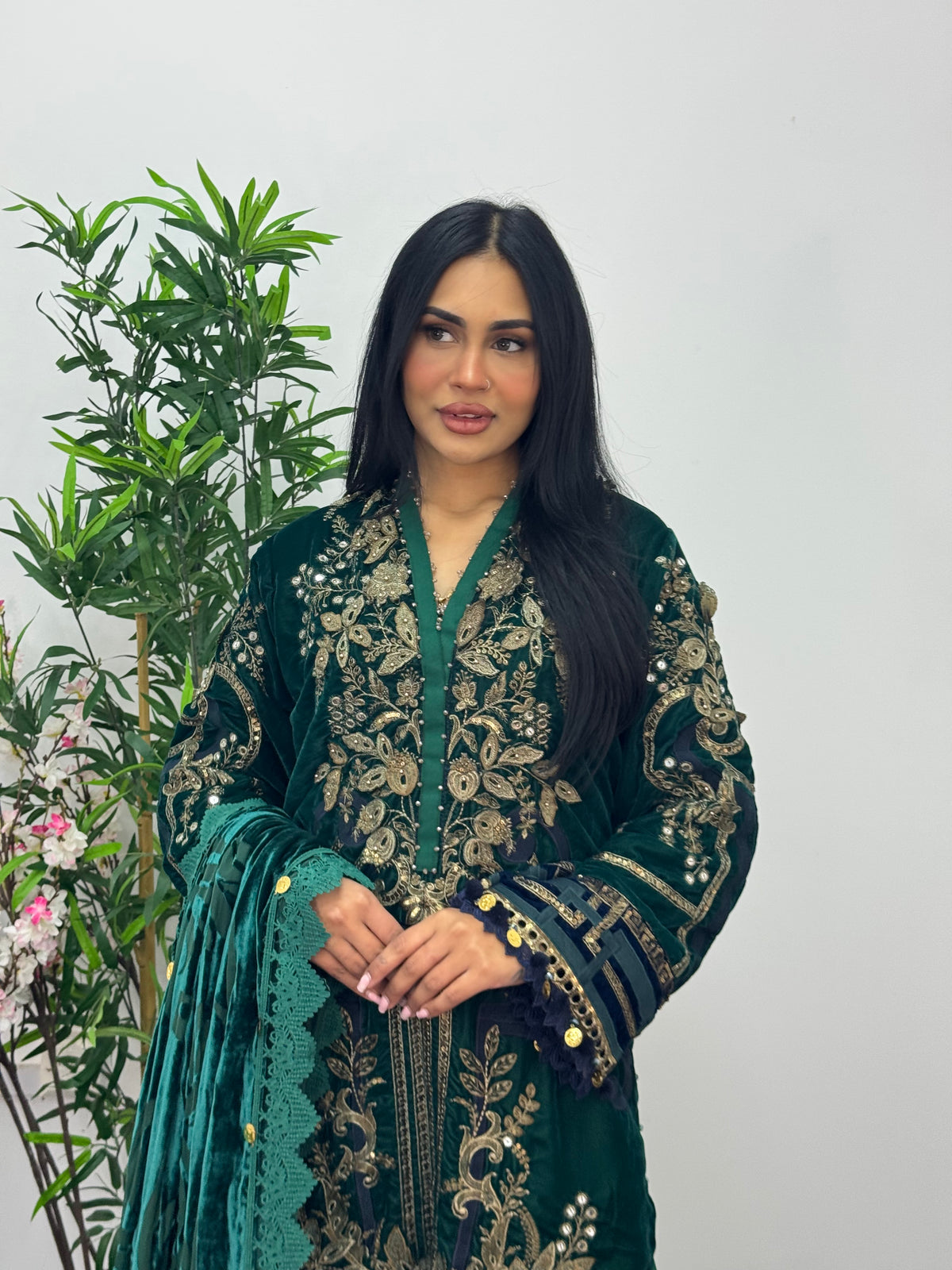 Maria B Luxury Velvet - Green -