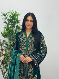 Maria B Luxury Velvet - Green -