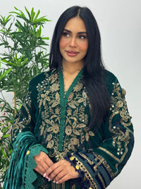 Maria B Luxury Velvet - Green -