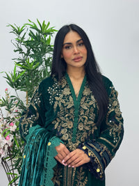 Maria B Luxury Velvet - Green -