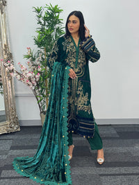 Maria B Luxury Velvet - Green -