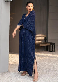 “Ronaq” Chiffon Kaftaan Sequin embroidered kaftan party wear - Rang de Boutique