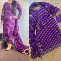 Purple Pearly Outfit stunn - Rang de Boutique