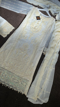 Agha Jaan 'Purity' White Outfit - Women's Wedding Dress UK 2023