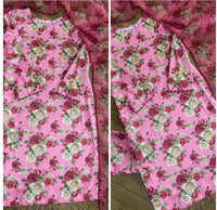 Pink Flowers Silk suit - Rang de Boutique