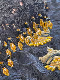 “Honey” Black Crochet Pret - Rang de Boutique