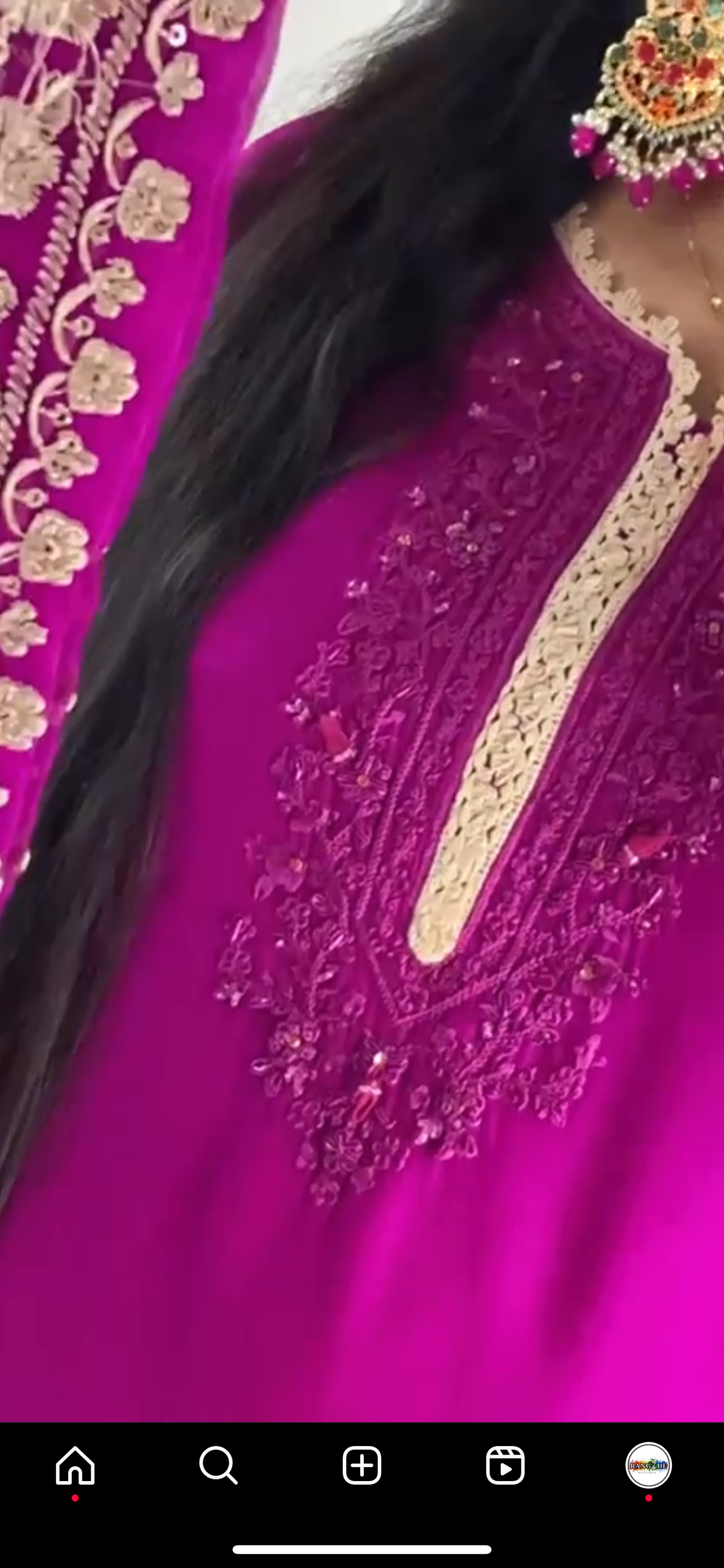 Agha Noor Inspired Hot Pink Magenta Chiffon Dress UK 2023