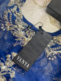 Original Vanya Blue & Silver Sharara Suit - Rang de Boutique