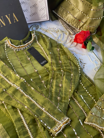 Original Vanya Apple Green sharara Outfit - Rang de Boutique