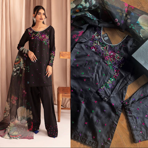 Original Vanya Black and multi Shalwar Suit - Rang de Boutique